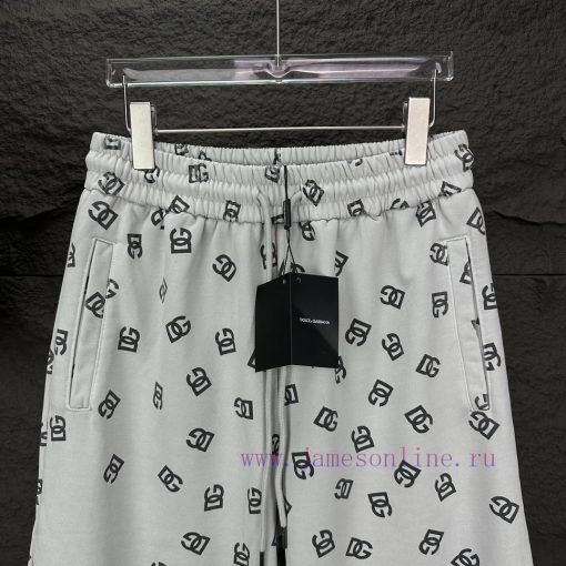 D&G Dolce&Gabbana 2024 Spring/Summer New Collection Full Print Logo Couple ShortsOriginal Custo wnz1zia3 - Image 7