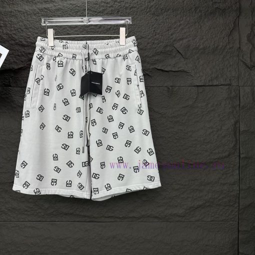 D&G Dolce&Gabbana 2024 Spring/Summer New Collection Full Print Logo Couple ShortsOriginal Custo wnz1zia3 - Image 8