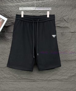 Prada 2024 Spring/Summer New Pocket Letter Toothbrush 🪥 Embroidered Couple ShortsOriginal Custo r6c59seq