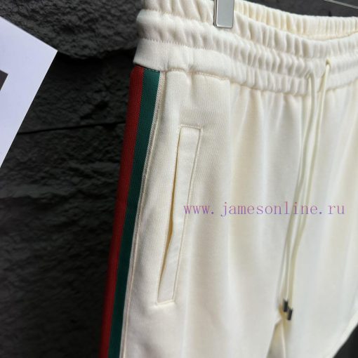 Gucci 2024 Spring/Summer New Red And Green Ribbon Couple ShortsOriginal Customized Fabric The S hpzyi0ko - Image 14