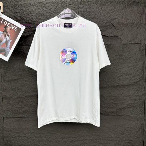 Parisian Family 2024 New CD Letter Couple Short Sleeved T-shirtOriginal Fabric With Digital Dir tvbjb6zk