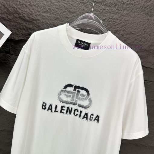 Parisian Maison 2024 New Hot Diamond Letter Logo Couple's Short Sleeved T-shirtOriginal Fabric 10bbhm5k - Image 15