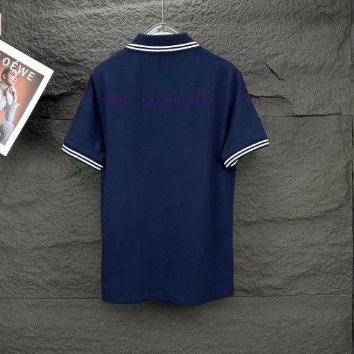 Four ColorsPrada 2024 New Embroidered Letter Logo Couple's Lapel Polo ShirtThe Original Pearl C soc0ydqh - Image 14