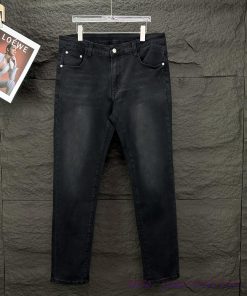 Parisian Maison 2024 New Minimalist Solid Color Washed Denim JeansTop Ceiling QualityThe Styles eit3c9w7