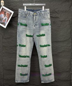 LV Louis Vuitton 2024 New Towel Embroidered Letter Washed JeansTop Ceiling QualityThe Styles Wi ou219edc
