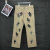 Kroxin 2024 New Solid Color Full Print Cross Sticky Leather JeansTop Ceiling QualityThe Styles de8yue8h