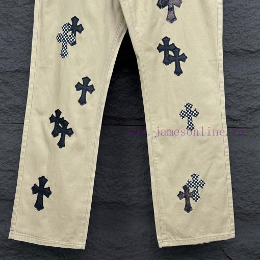 Kroxin 2024 New Solid Color Full Print Cross Sticky Leather JeansTop Ceiling QualityThe Styles de8yue8h - Image 8
