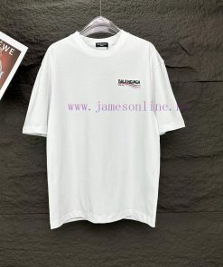 Parisian Maison 2024 New Iron Tower Letter Logo Couple's Short Sleeved T-shirtOriginal Fabric W mrwfbi34