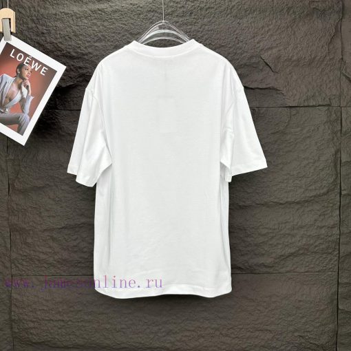 Parisian Family 2024 New Color Ink Dot Letter Couple Short Sleeved T-shirtOriginal Fabric With mbxn40gy - Image 9