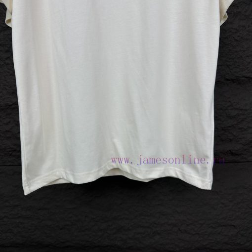 Givenchy 2024 New Perforated Letter Logo Couple's Short Sleeved T-shirtOriginal Fabric With Dig mky2uua9 - Image 16