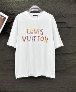 LV Louis Vuitton 2024 New Sunflower Letter Logo Couple's Short Sleeved T-shirtOriginal Fabric W pzpaw29z