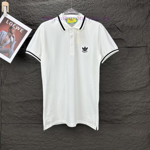 Gucci Collaborates On 2024 New Embroidered Logo Couple Style Polo ShirtThe Original Pearl Cotto 7gyi1nqd
