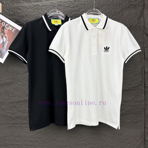 Gucci Collaborates On 2024 New Embroidered Logo Couple Style Polo ShirtThe Original Pearl Cotto 7gyi1nqd - Image 10