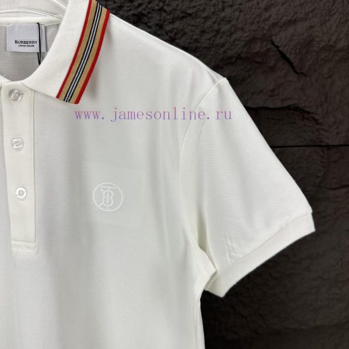 Burberry 2024 New Embroidered Logo Couple Style Polo ShirtThe Original Pearl Cotton Material Us g7r1icfc - Image 13