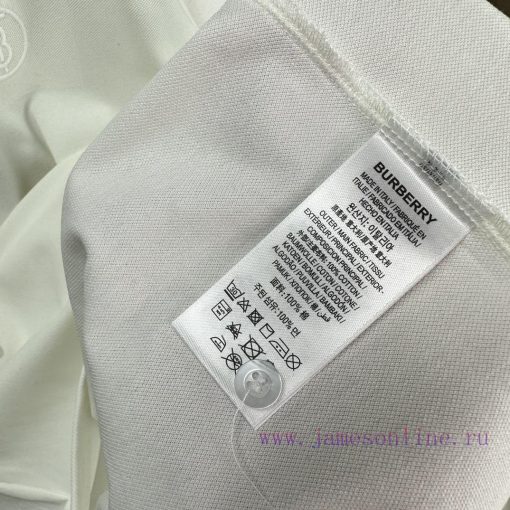 Burberry 2024 New Embroidered Logo Couple Style Polo ShirtThe Original Pearl Cotton Material Us g7r1icfc - Image 16