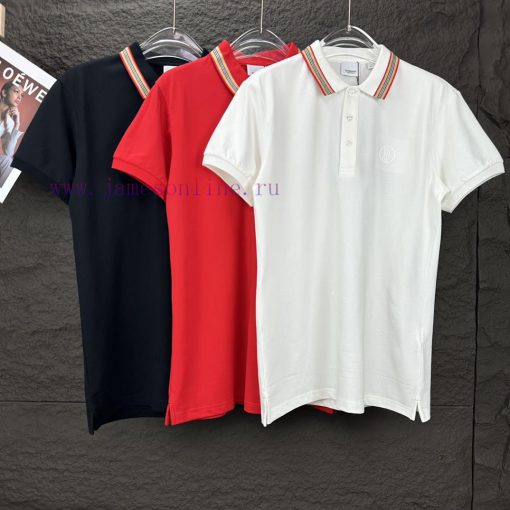 Burberry 2024 New Embroidered Logo Couple Style Polo ShirtThe Original Pearl Cotton Material Us g7r1icfc - Image 19