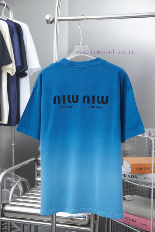 MUI 25SS Early Spring New Plush Letter Printed Short SleeveLight Luxury Fashion Is A Must-have eknnu6xb - Image 12