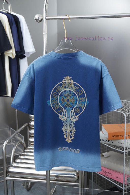 Chrome Hearte CH 25SS Early Spring New Cross Print Short Sleeved ShirtLight Luxury Fashion Is A xsbv9a8y - Image 12