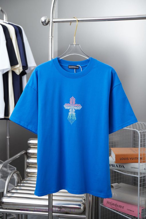 Ch * Ome Hearte CH 25SS Early Spring New Silicone Printed Hot Diamond Short SleeveLight Luxury yf9yj5av