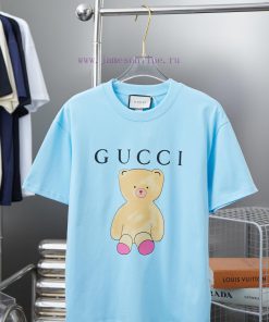 GU Gujia 25SS Early Spring New Cute Bear Letter Printed Short SleeveLight Luxury Fashion Is A M 7wm3jdrl