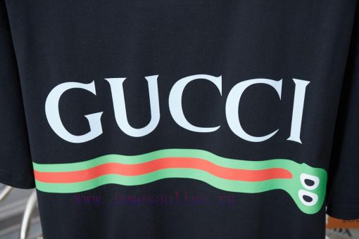 GU Gujia 25SS Early Spring Snake Year Limited Edition Greedy Snake Letter Printed Short SleeveL hh5lfg3d - Image 6