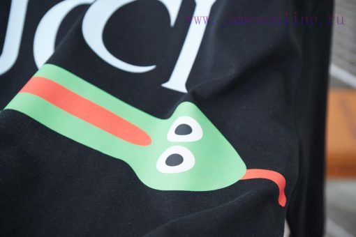 GU Gujia 25SS Early Spring Snake Year Limited Edition Greedy Snake Letter Printed Short SleeveL hh5lfg3d - Image 7