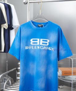 Balenciaga 25SS Early Spring New Letter Printed Short Sleeved ShirtLight Luxury Fashion Is A Mu 2j6mjyed