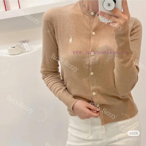 Top QualityStyle Number DS010RaLoro Pianah Lauren Solid Color Round Neck Basic Pony Embroidery 6a6mwrzs - Image 11