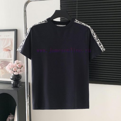 Style Number W502Dior Woven Sweater Round Neck Short Sleeved Spring And Summer High-quality Ita z3yb6li2
