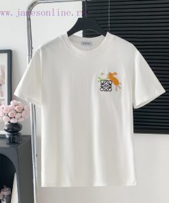 Style Number W509LOEWE Logo Letter Embroidery Short Sleeved ShirtExquisite Logo IdentificationO s4mtlqv3