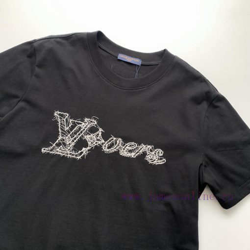 Style Number W517Louis Vuitton Logo Embroidered Letters Short Sleeved ShirtExquisite Logo Ident 5ffasrv4 - Image 5