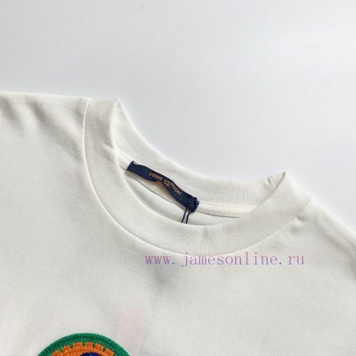 Style Number D701Louis Vuitton LV Logo Embroidered Short Sleeved ShirtExquisite Logo Identifica vfm40i6p - Image 4