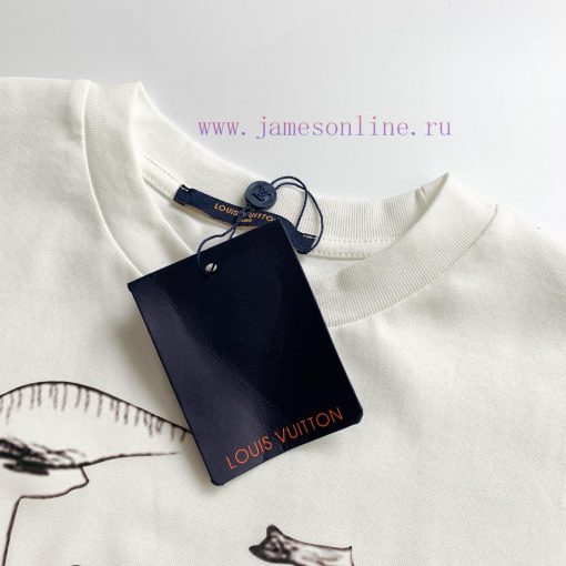 Style Number D703Louis Vuitton LV Logo Printed Short Sleeved ShirtExquisite Logo Identification kkc9gbef - Image 5