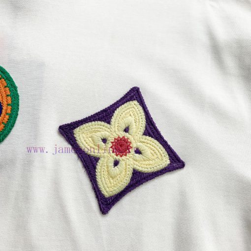 Style Number D701Louis Vuitton LV Logo Embroidered Short Sleeved ShirtExquisite Logo Identifica vfm40i6p - Image 6