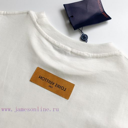 Style Number D703Louis Vuitton LV Logo Printed Short Sleeved ShirtExquisite Logo Identification kkc9gbef - Image 8