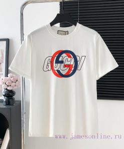 Style Number D718Gucci Logo Printed Short Sleeved ShirtExquisite Logo IdentificationOriginal Fa 2tko2ta9