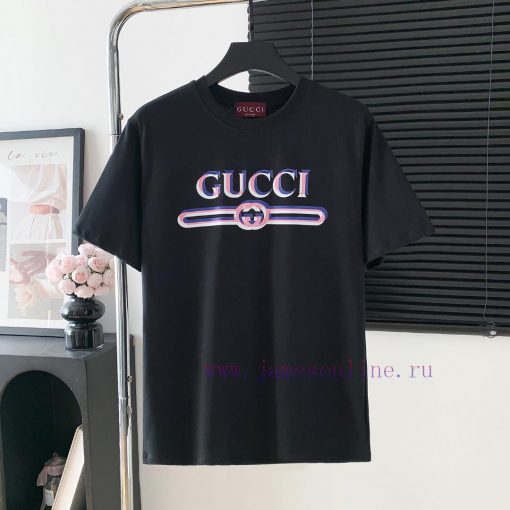 Style Number D719Gucci Logo Printed Short Sleeved ShirtExquisite Logo IdentificationOriginal Fa zmnjiffb