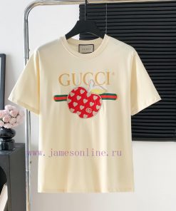 Style Number D725Gucci Logo Embroidered Short Sleeved ShirtExquisite Logo IdentificationOrigina p09zyuqi