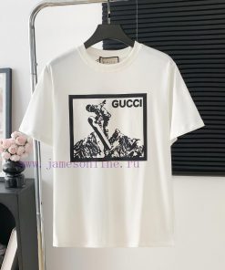 Style Number D729Gucci Logo Printed Short Sleeved ShirtExquisite Logo IdentificationOriginal Fa ixx7j0fd