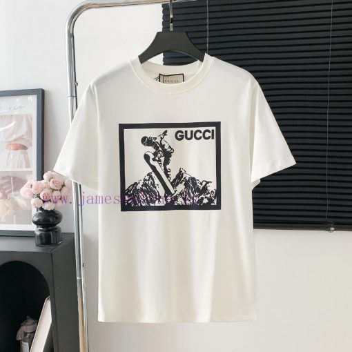 Style Number D729Gucci Logo Printed Short Sleeved ShirtExquisite Logo IdentificationOriginal Fa ixx7j0fd - Image 2