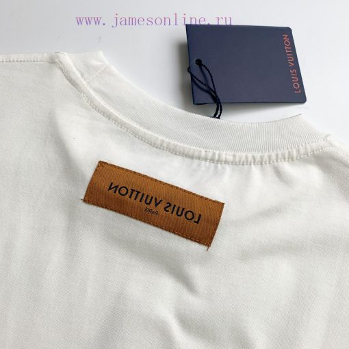 Style Number D731Louis Vuitton LV Logo Printed Short Sleeved ShirtExquisite Logo Identification ift1dkcm - Image 7