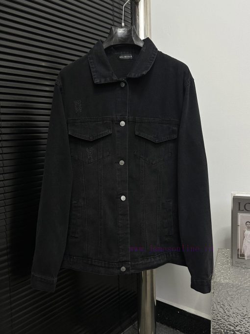 Balenciaga Balenciaga Eiffel Tower Denim Loose JacketBalenciaga Fashion Show Limited Collection 8ecuqozc - Image 2