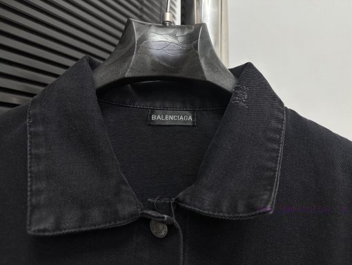 Balenciaga Balenciaga Eiffel Tower Denim Loose JacketBalenciaga Fashion Show Limited Collection 8ecuqozc - Image 5