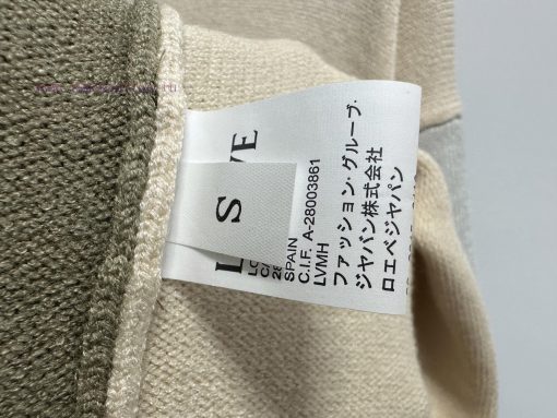 Loewe Color Blocked Embroidered Collar College Style Knitted SweaterCustomized Fabric With High ql5ps32z - Image 10