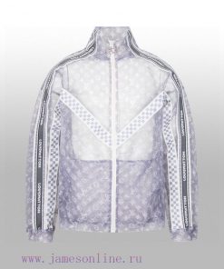 LV Louis Vuitton's Early Spring New Mesh Jacket Kangli 3D Digital Printing Full Body Logo Splic 4r6uz91u