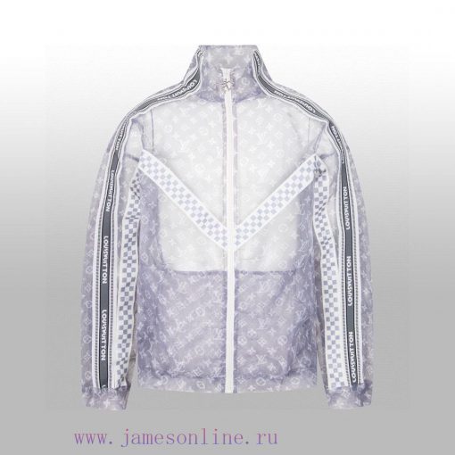 LV Louis Vuitton's Early Spring New Mesh Jacket Kangli 3D Digital Printing Full Body Logo Splic 4r6uz91u