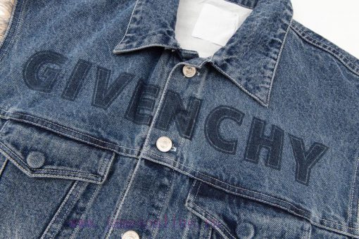 Givenchy's Latest Denim Vest With Heavy Craftsmanship Washed Water And Stir Fried Color. GIVENC rxj0l1mh - Image 6