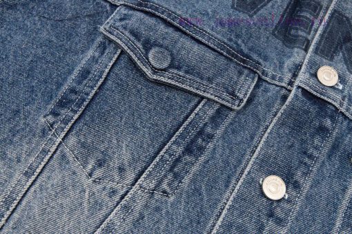 Givenchy's Latest Denim Vest With Heavy Craftsmanship Washed Water And Stir Fried Color. GIVENC rxj0l1mh - Image 7