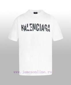 BALENCIAGA Spring/Summer New Short Sleeve T-shirt With European Digital Direct Spray Technology 0qvkoewx