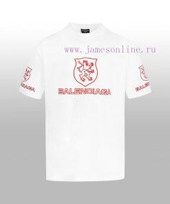 BALENCIAGA Embroidered Logo Couple's Short T One Hundred Views Not Tired Of Advanced Minimalist vfjrp4vi